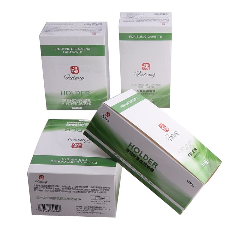 Forton disposable cigarette holder double high-efficiency filtration healthy and environmentally friendly thick and fine cigarette dual-use filter double-effect cigarette smoke purifier 5
