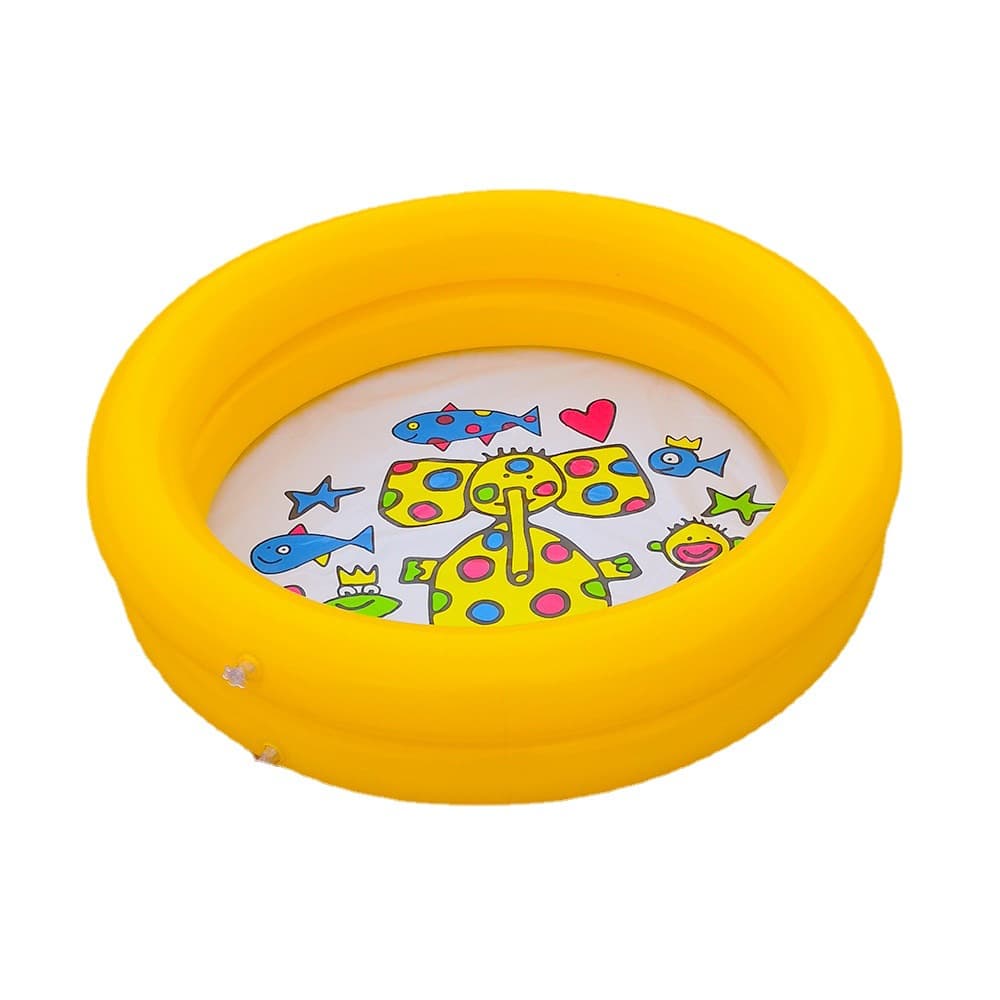 Marine swimming pool for swimming, ball pool, inflatable round toy play in water, (Physicals), increased thickness 4