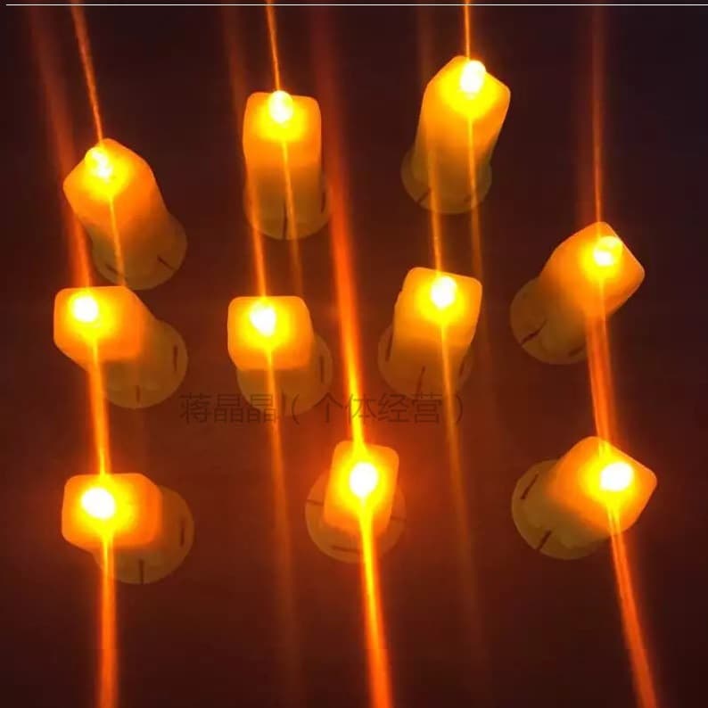 Flashlight, electronic colorful children's candle, DIY