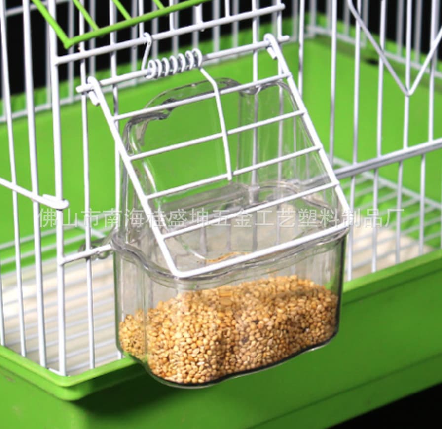 S13 outer food cup bird food box splash anti -leakage hard cup automatic feed feed bird cage accessories thrush parrot 2