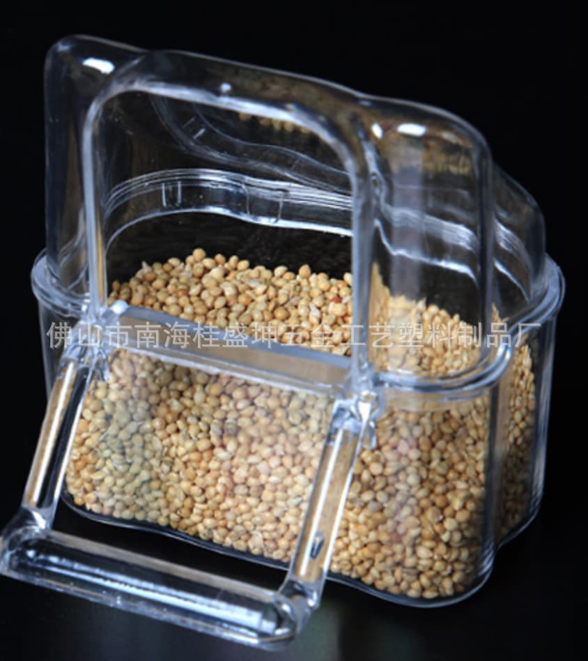 S13 outer food cup bird food box splash anti -leakage hard cup automatic feed feed bird cage accessories thrush parrot 4