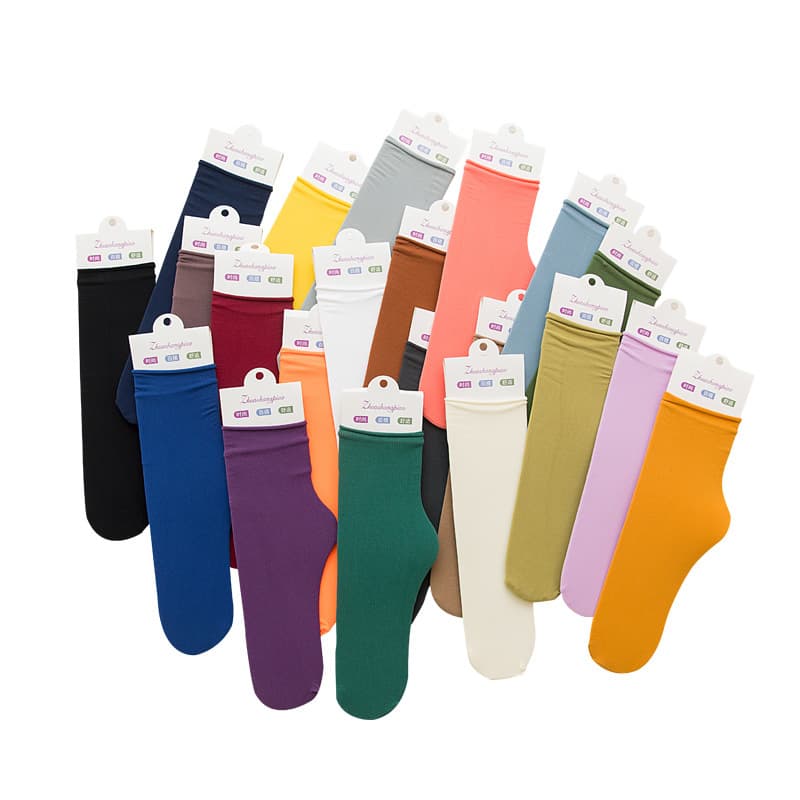 Velvet summer autumn swan, thin silk Japanese tights, mid-length 5