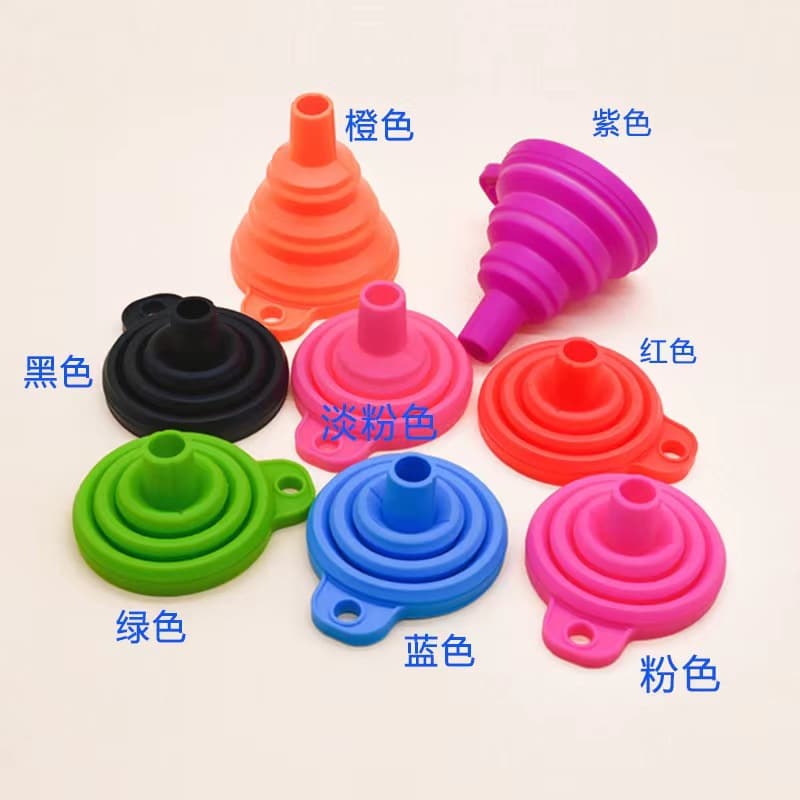 Foldable telescopic funnel, food silicone 3