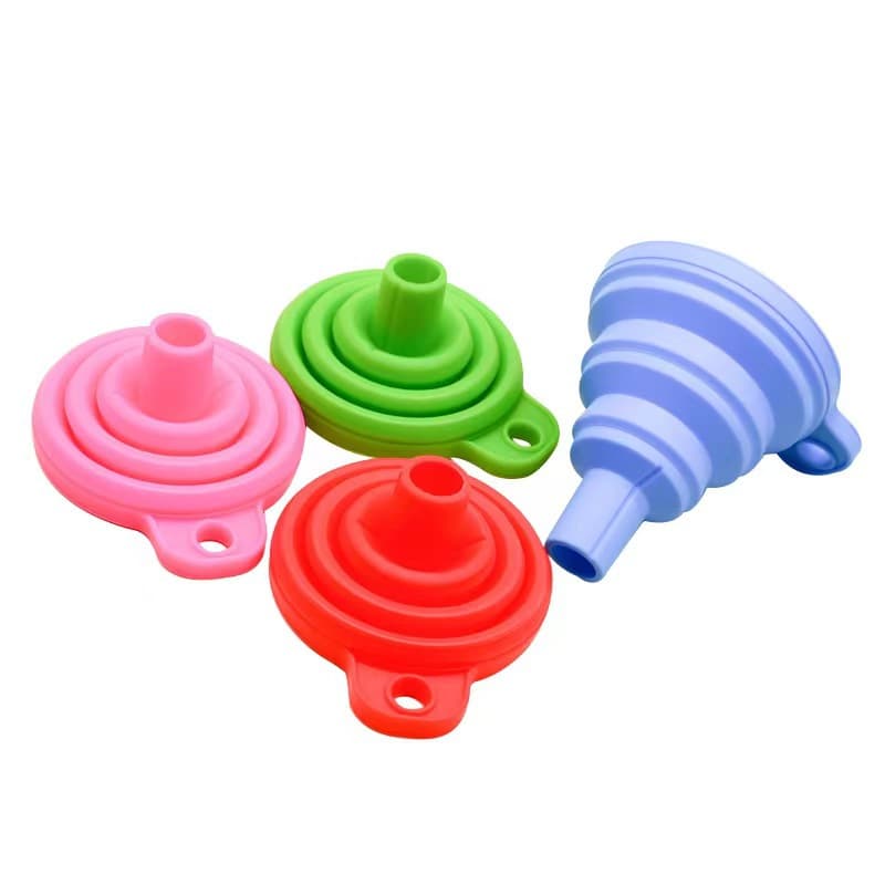 Foldable telescopic funnel, food silicone 1