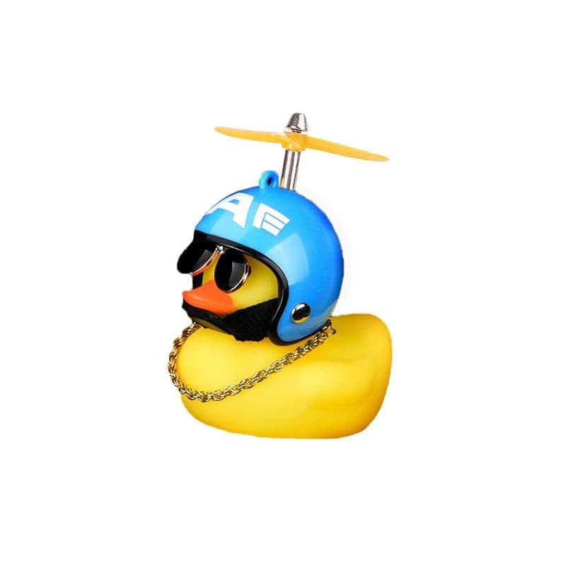Po Feng Ya car ornaments, in-car internet celebrity wearing helmet Douyin Duck, little yellow duck in-car internet celebrity hot style dashboard 5