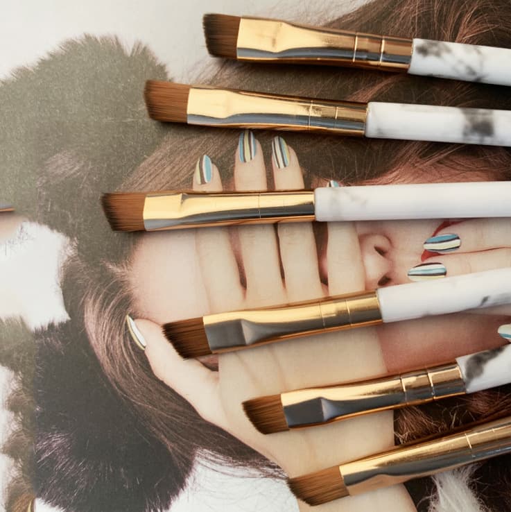 (Cross-border trading), marble eye shadow, brush for contouring, pack 1