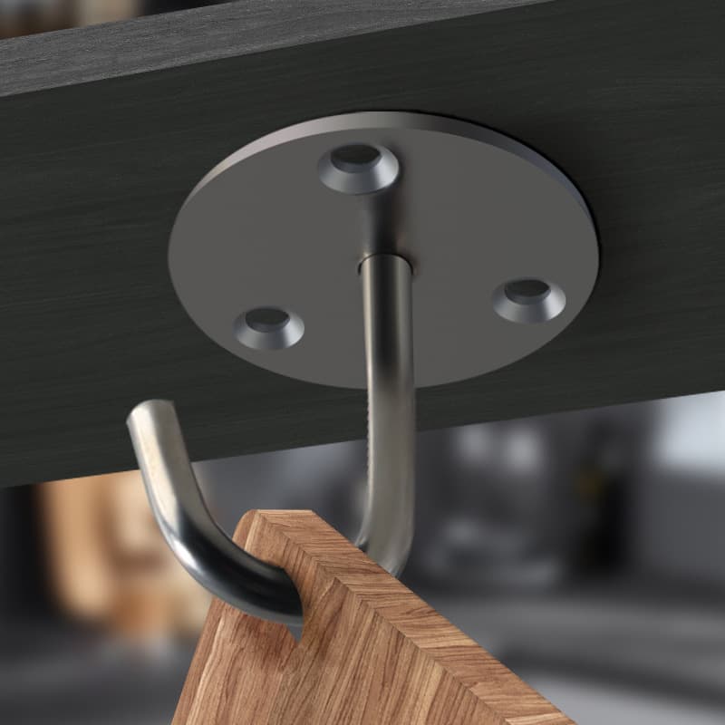 The top of the wall hook bearing the top hook sandbag projection schedule sky flower plate hanging fan stainless steel hook fan hook single hook 4