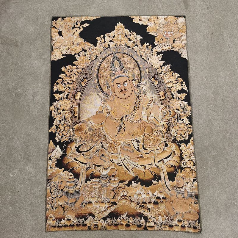 Traditional Chinese painting silk brocade Thangka Buddha statue Nepal portrait collection decorative painting thangka embroidery hanging painting