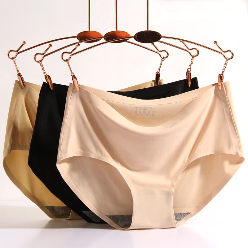 Silk pants, trousers, breathable sexy underwear, mid rise 2
