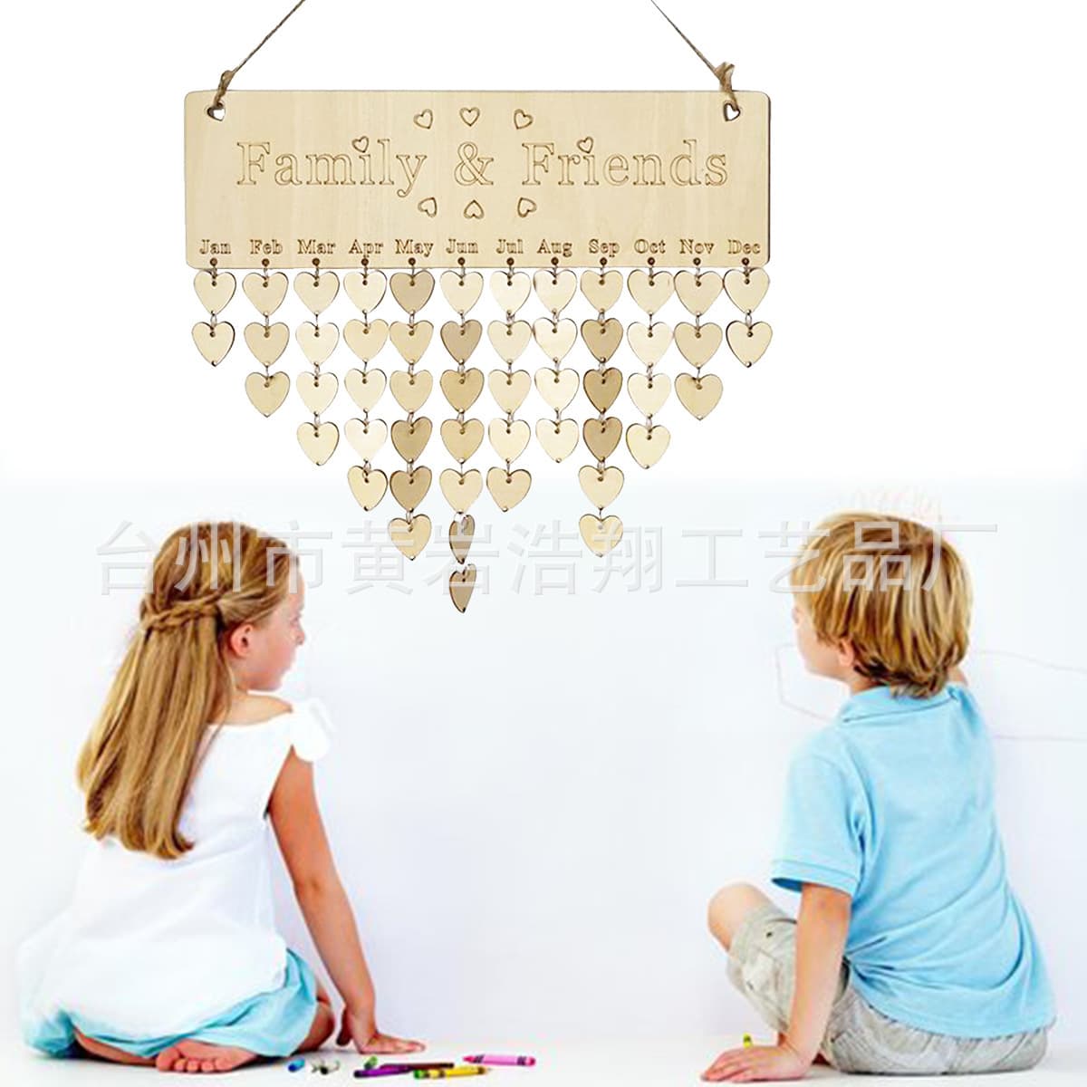 Valentine's Day Decoration Wooden Calendar Listing Birthday Festival Tracking Time Calendar Brand Decoration Crafts 3