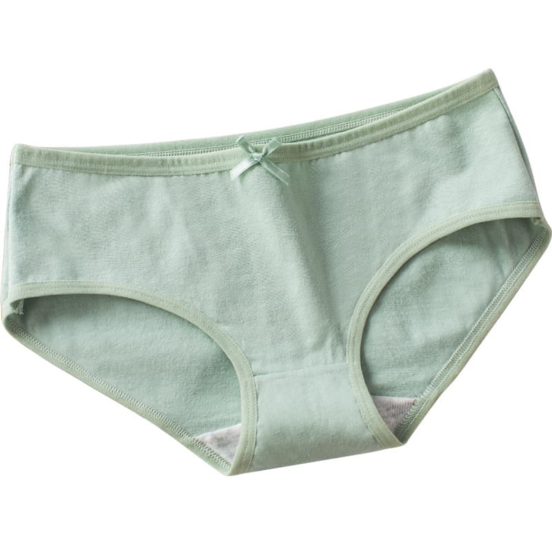 (Wholesale), cotton underwear, breathable solid colored trousers, Japanese pants with bow for students, mid rise 5