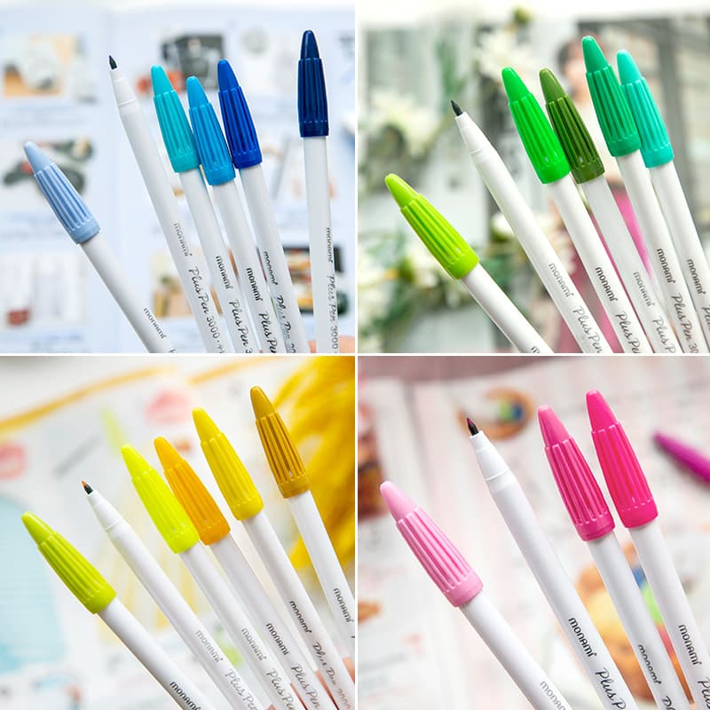 South Korea Muenmi 3000 fiber color neutral pens 0.4 fine water hook line drawing hand ledger pens 3