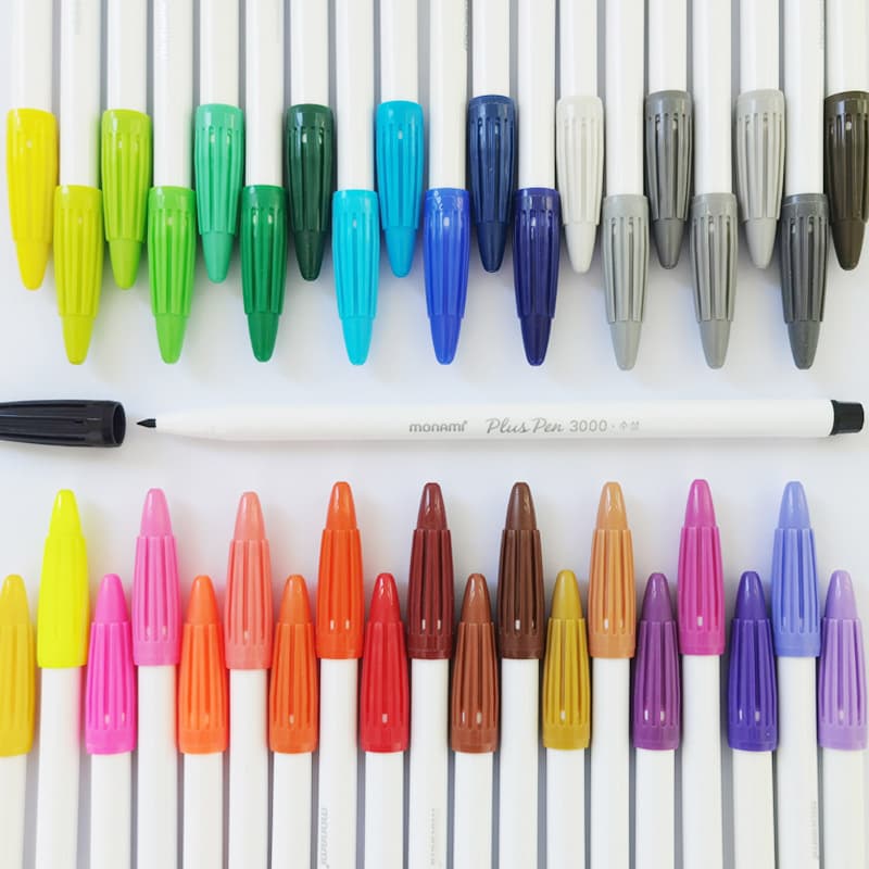 South Korea Muenmi 3000 fiber color neutral pens 0.4 fine water hook line drawing hand ledger pens