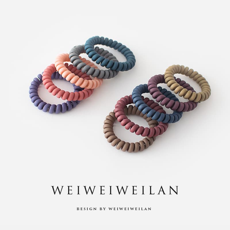 Telephone, matte hair rope, high hair accessory, simple and elegant design 2