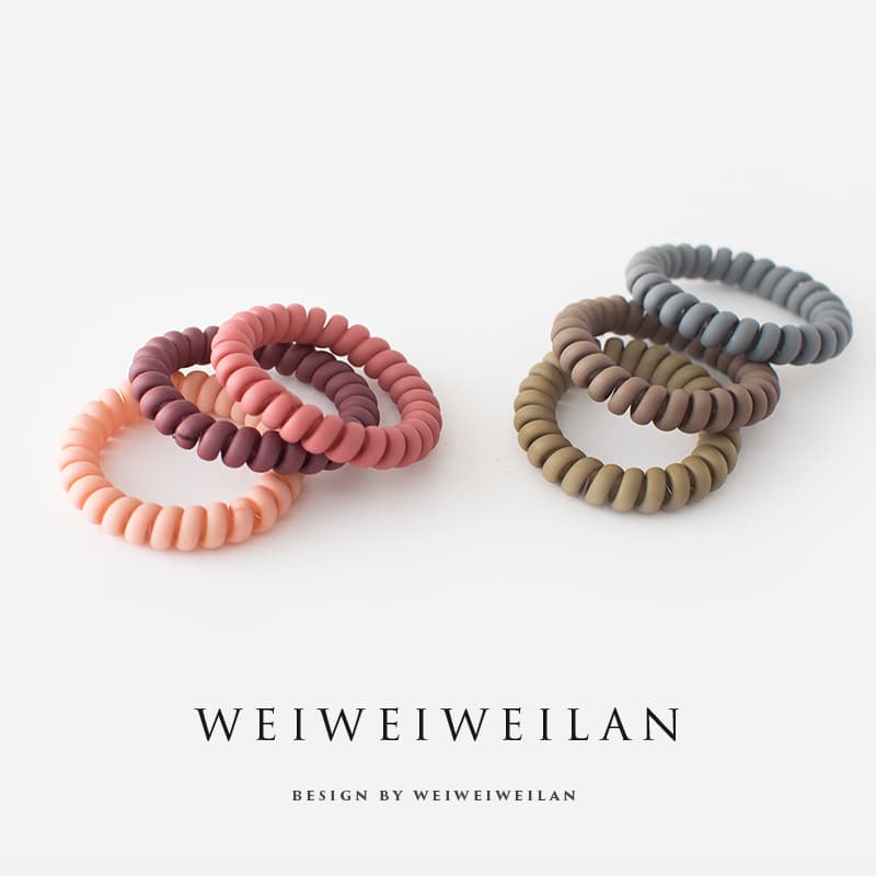 Telephone, matte hair rope, high hair accessory, simple and elegant design 4