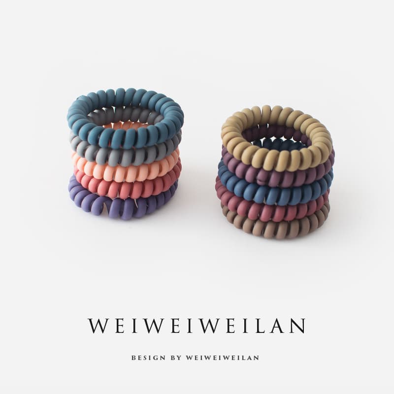 Telephone, matte hair rope, high hair accessory, simple and elegant design 1
