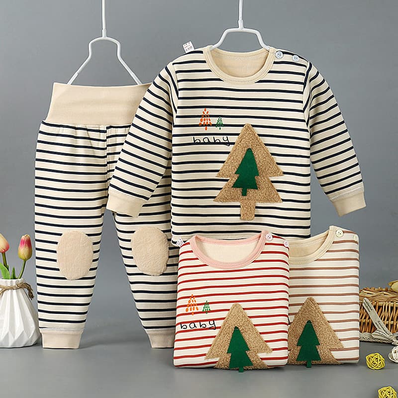 Children's keep warm set, thermal underwear for men and women, umbilical bandage, trousers, autumn demi-season pijama, high waist 1