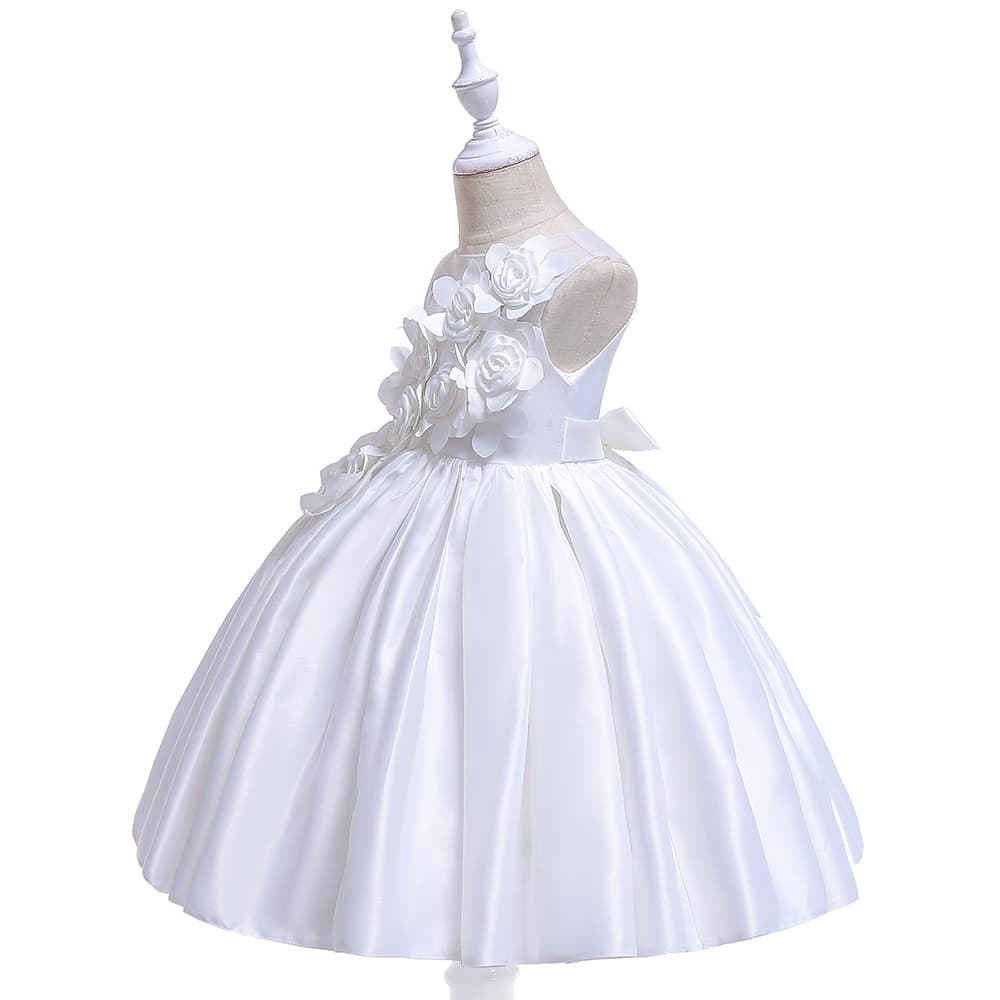 (Cross-border trading), three dimensional small princess costume, wedding dress, dress with sleeves sleevless, Amazon, flowered, for teenagers 4