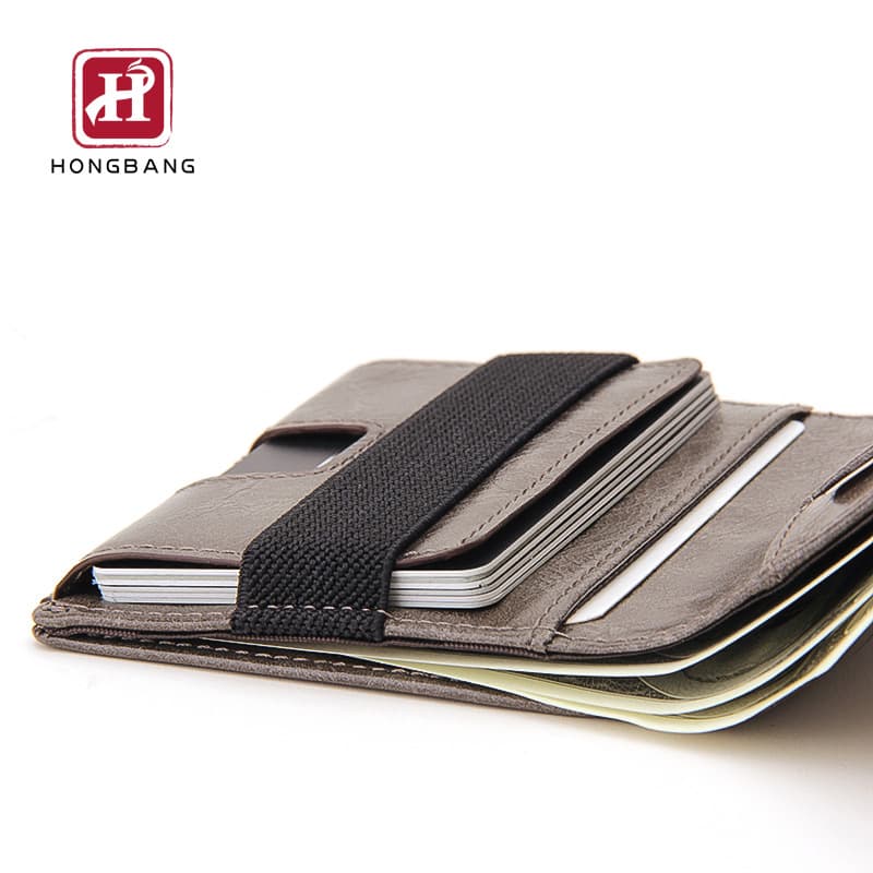 Men's Business Wallet Oil Wax PU Multi-Card Holder 2