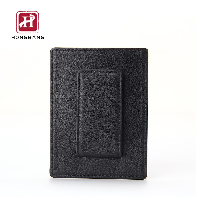 Anti-magnetic card holder, small protective bag, polyurethane magnetic wallet for business cards