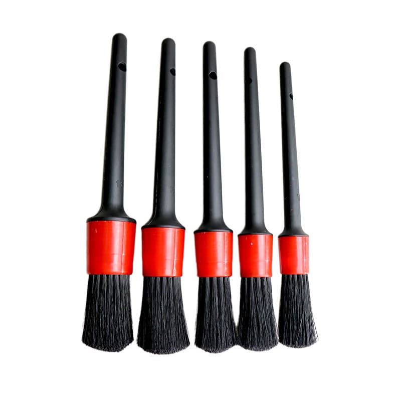 Car mid -network details brush out of the air outlet brush wheel hub steel ring brush engine gap to brush five -piece set of car washing brush 5