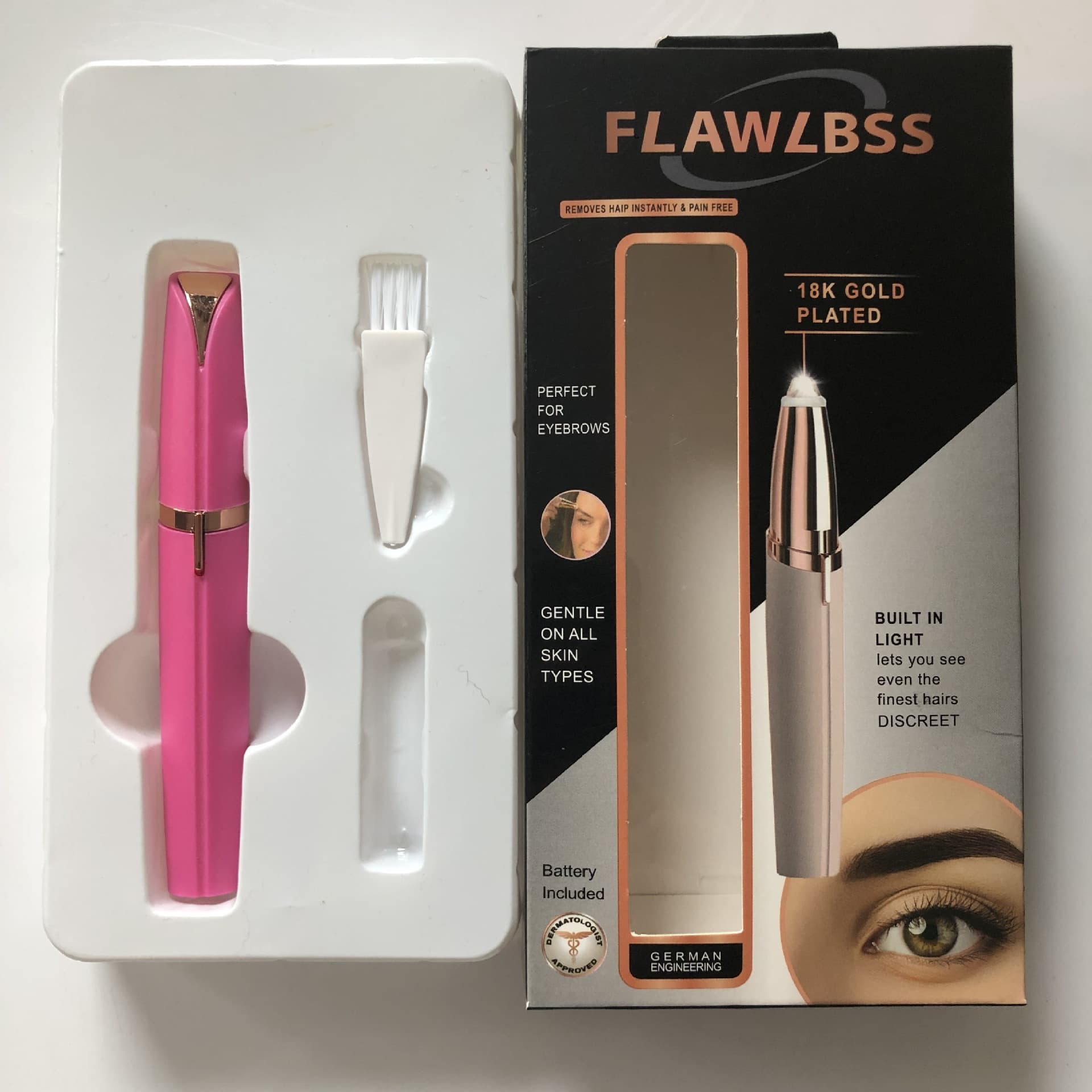 TV Lipstick Eyebrow Shaper Electric Eyebrow Trimmer 3