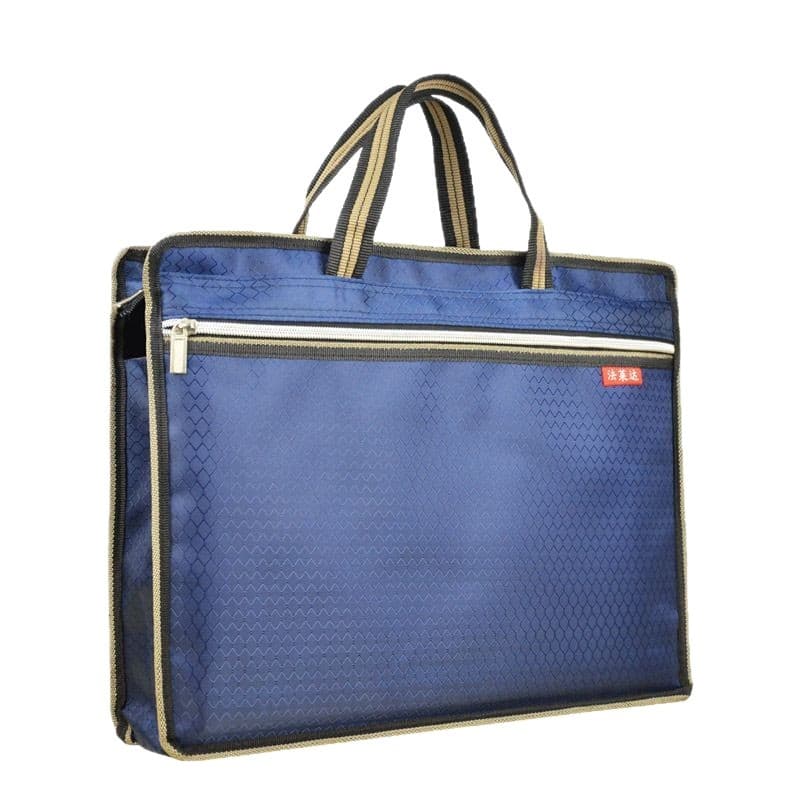 Conference bag Customized Oxford cloth hand-electronic zipper business briefcase thickened men's large capacity training conference briefcase 5