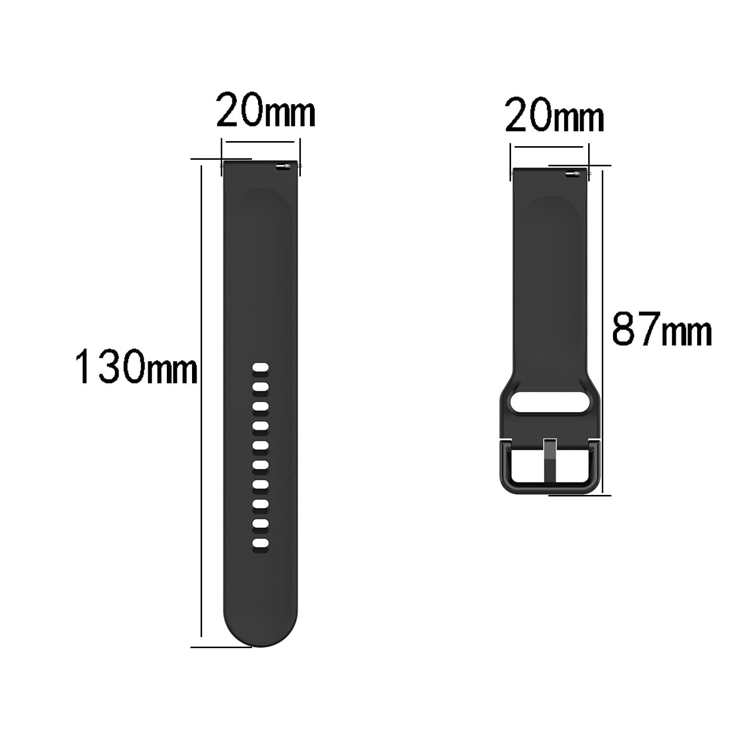 Applicable to Huami Amazfit GTS BIP3 Pro Huami GTS4 mini universal silicone strap 2