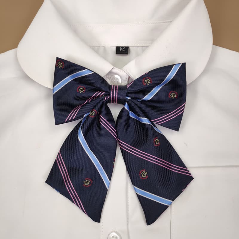 Set, bow tie with bow, uniform for students, accessory 4