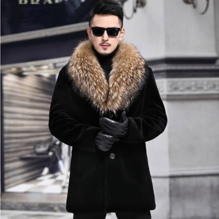 Haining fur water mink hair men 2