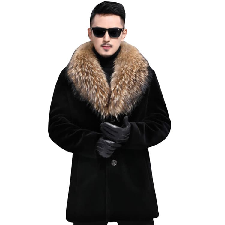 Haining fur water mink hair men 5