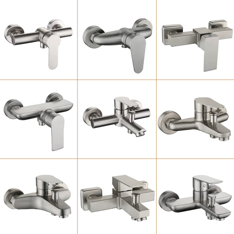 304 stainless steel shower set shower faucet hot and cold adjustable lift pearl shower emperor triple booster 3