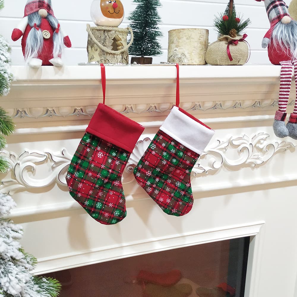 (Cross-border trading), Christmas socks, Amazon, with snowflakes, Birthday gift 4