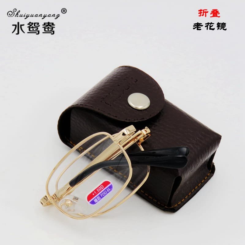Fashion folding resin reading glasses run around the world to set up street stalls for foreign trade business models middle-aged and elderly reading glasses factory sales 2