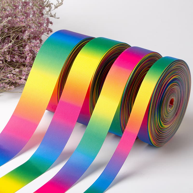 Colorful Polyester Robin Ribbon Ribbon Ribbon DIY Gift Box Print Bows Ribbon Ribbon Wholesale 1
