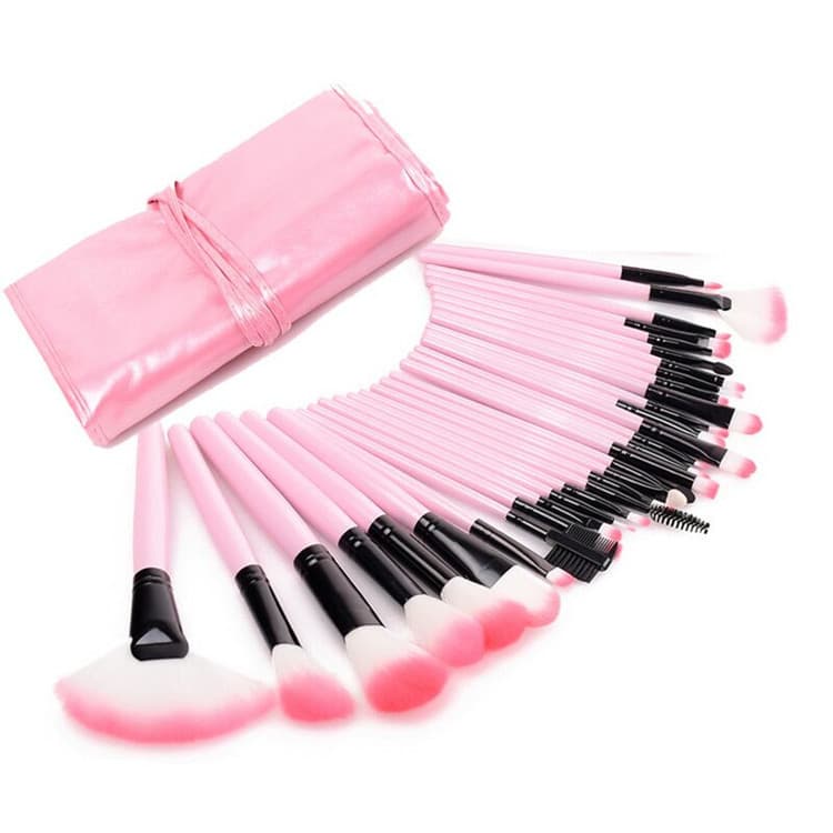 Black fuchsia cosmetic brush, new collection, 32 pieces, color 2