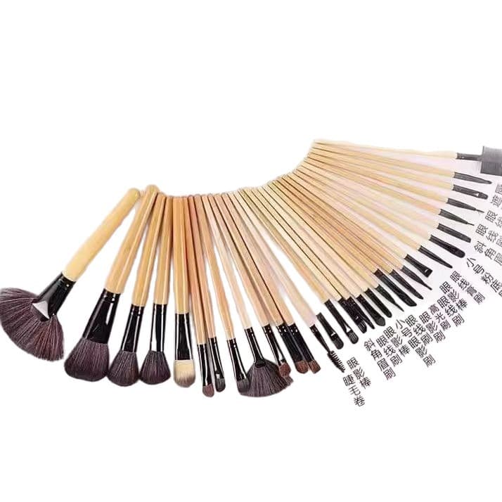 Black fuchsia cosmetic brush, new collection, 32 pieces, color 5