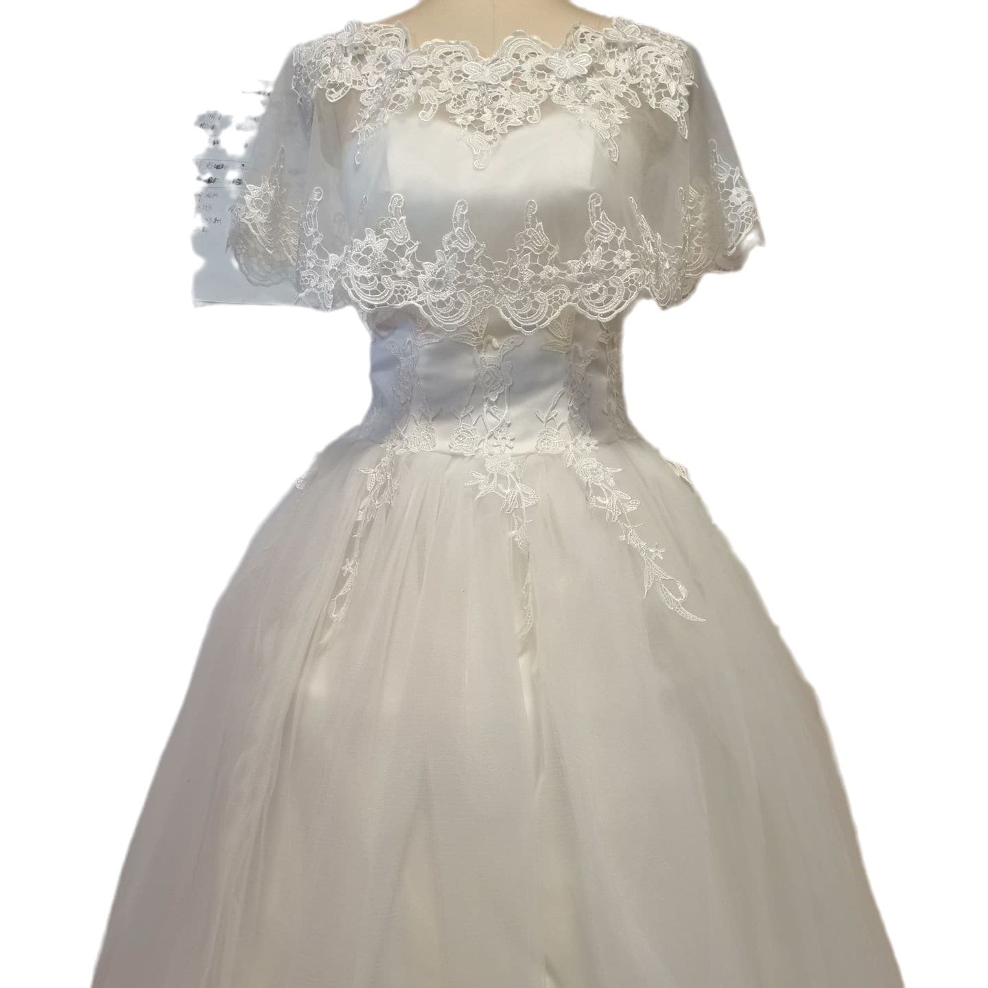 Wedding dress with a round collar for bride, Korean style 5