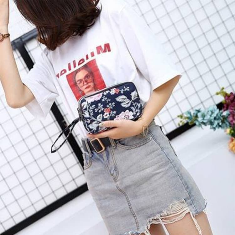 Small clutch bag, capacious long wallet with zipper, Korean style 3