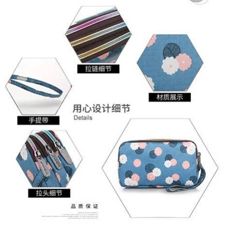 Small clutch bag, capacious long wallet with zipper, Korean style 5