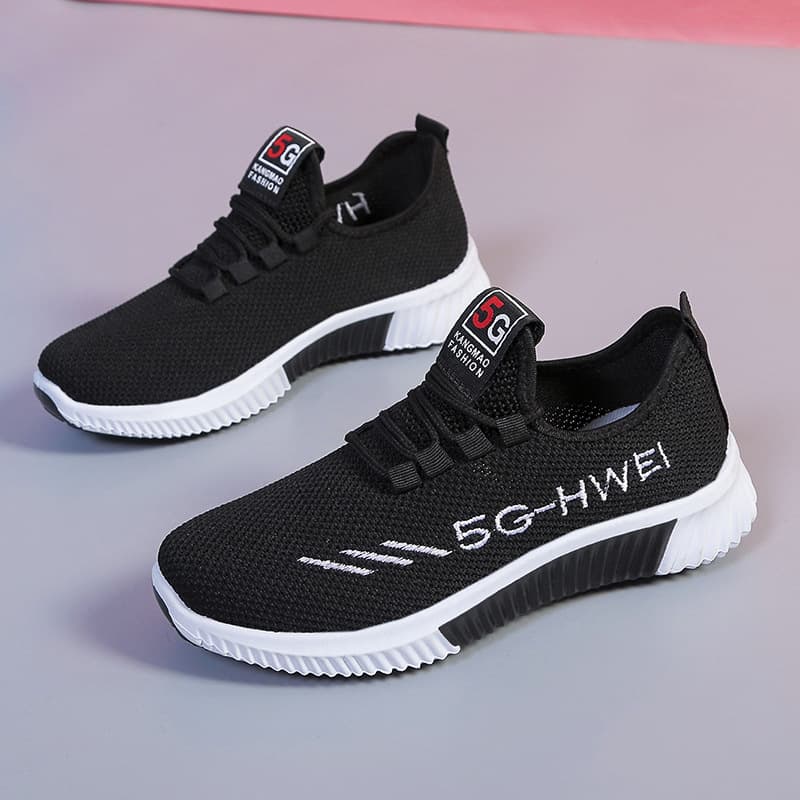New Korean casual shoes in spring and summer, breathable old Beijing cloth shoes, foreign trade sports shoes, women's fashion single shoes, cross-border delivery 3