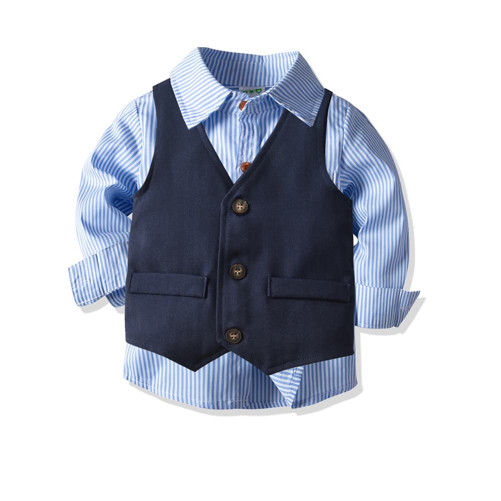 Flower boy costume, children's classic suit, vest, trousers, shirt, cardigan, set, 4 piece set 2