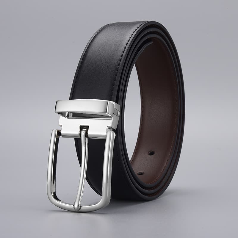 Belt, leather lock, genuine leather 1