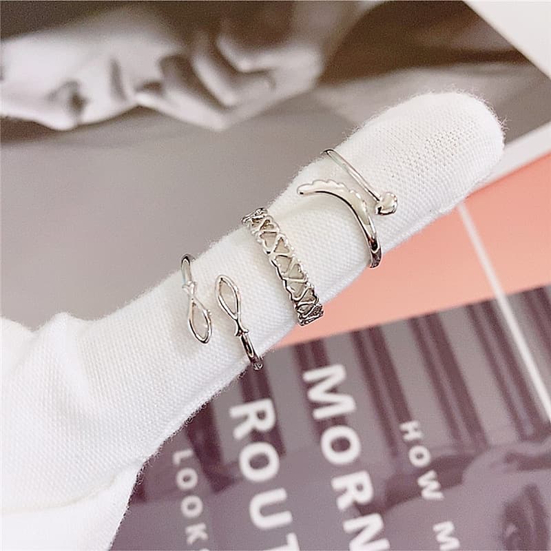 Fashionable glossy ring, Korean style, simple and elegant design 3