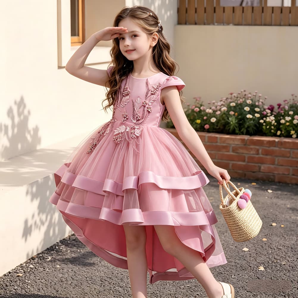 Small princess costume, mannequin head, wedding dress, piano performance costume, for teenagers, for catwalk, tutu skirt 2