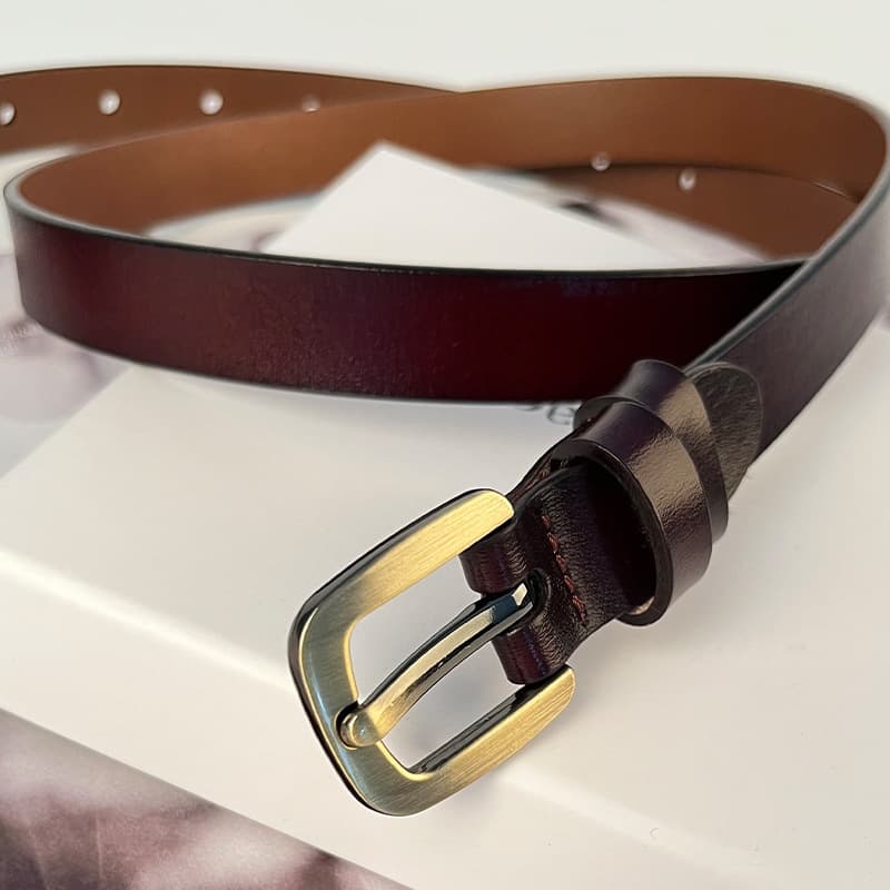 Retro Universal Genuine Leather Belt with Buckle 4
