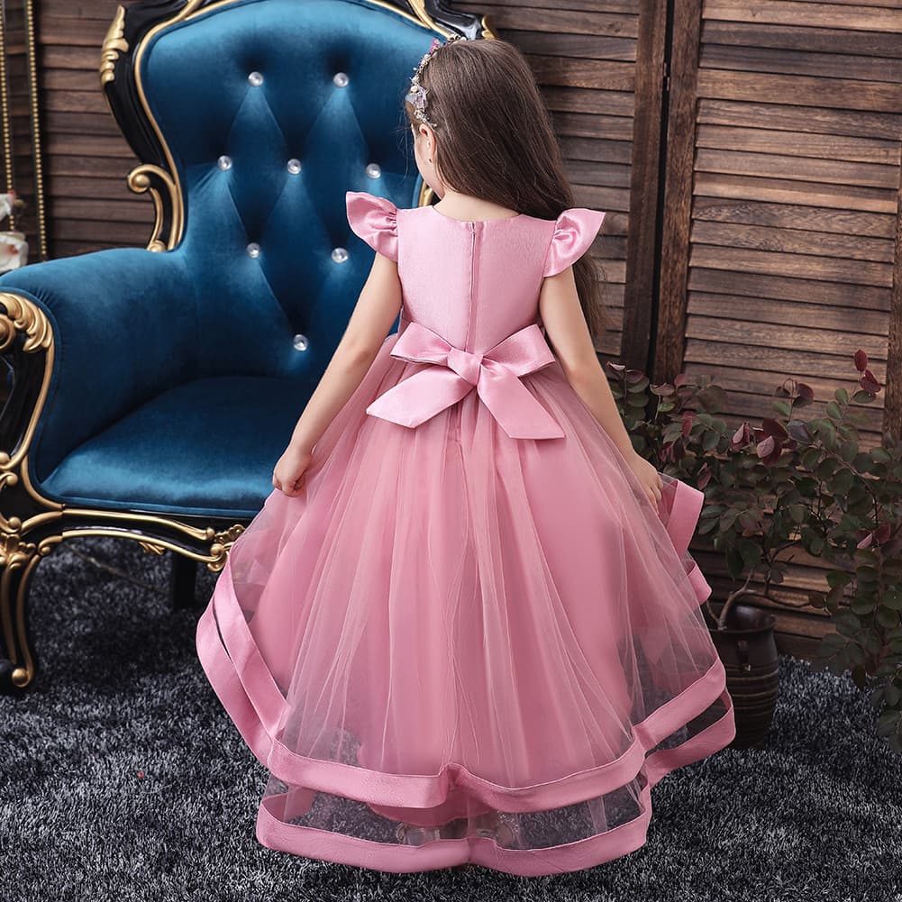 (Cross-border trading), small princess costume, wedding dress, evening dress, skirt, with embroidery 4