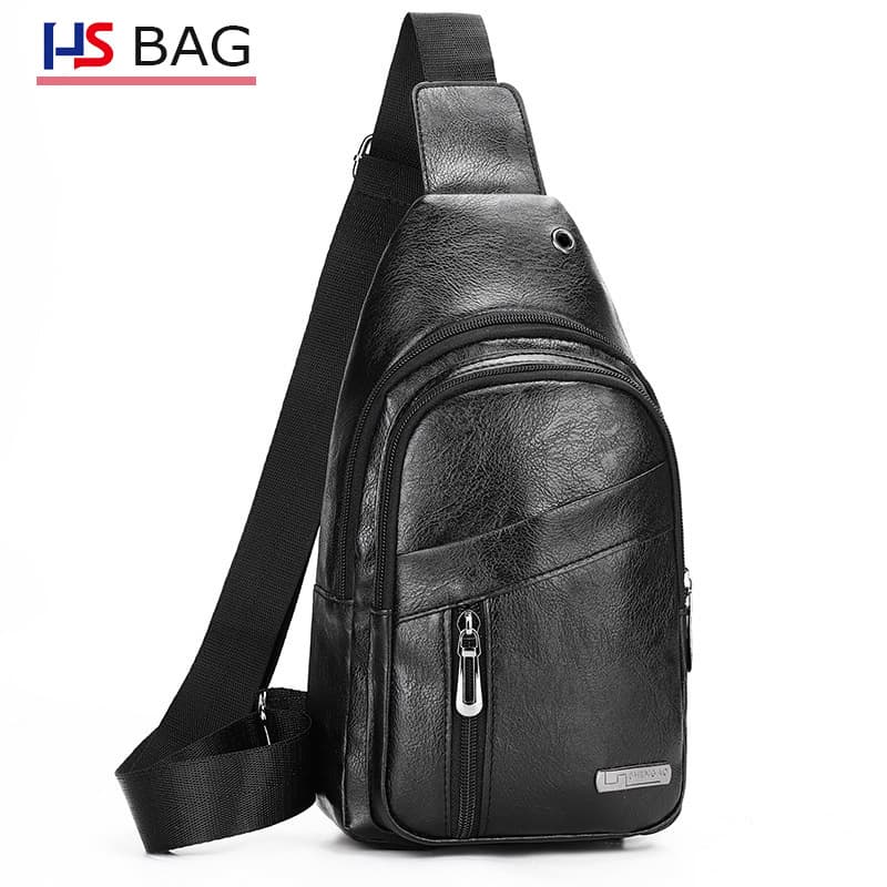 Polyurethane chest bag, backpack, universal shoulder bag for traveling, 2019, Korean style 2