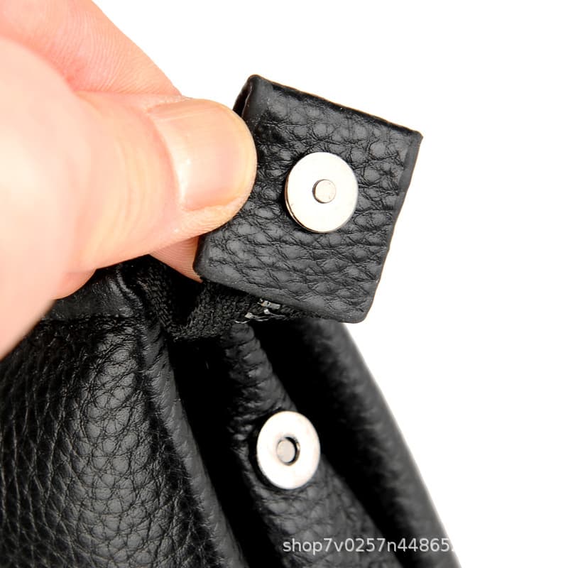 Hand loop bag, casual small clutch bag, capacious wallet, genuine leather 4