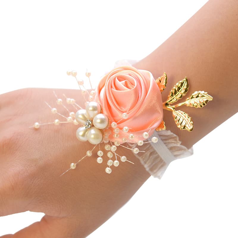 Realistic bridesmaid dress for bride, wrist flower, wedding flowers, for bridesmaid 4
